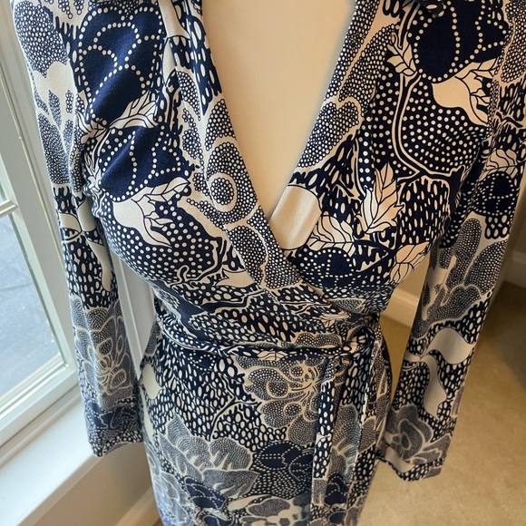 Dvf silk print wrap dress - Picture 10 of 13